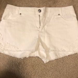 Small white shorts